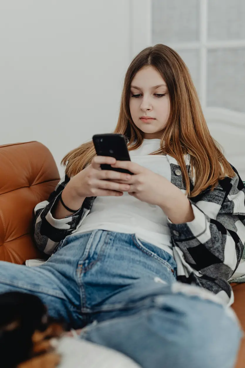 Customer using phone